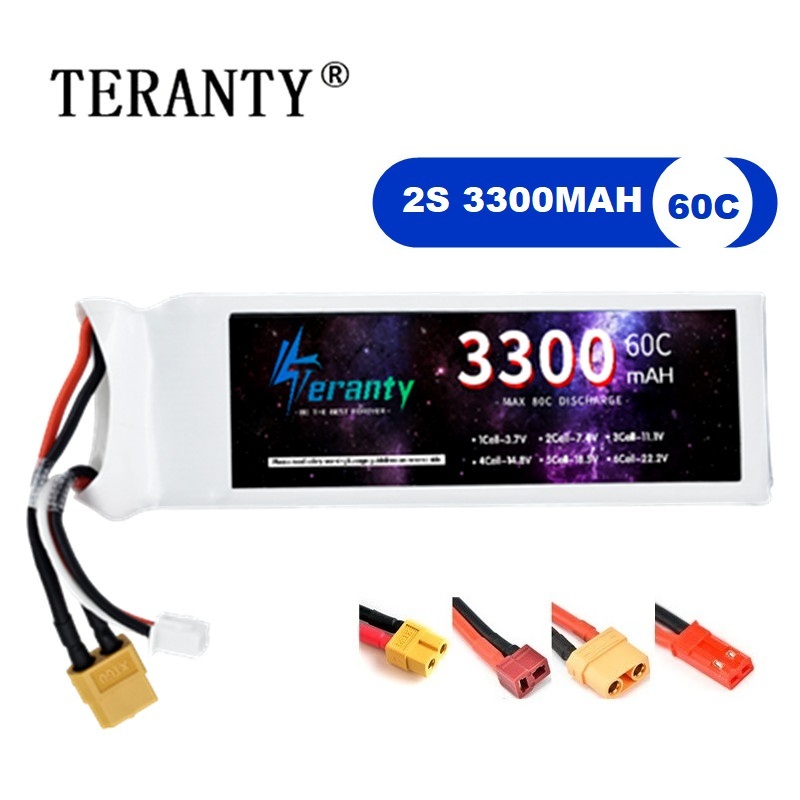 Drone Rc Car - 2S 7.4V LiPo Battery 3300mAh 60C