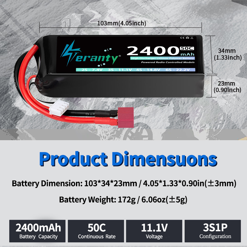 TERANTY 3S 2200/2400/2600mAh L - Drone Rc Board 评论和价格