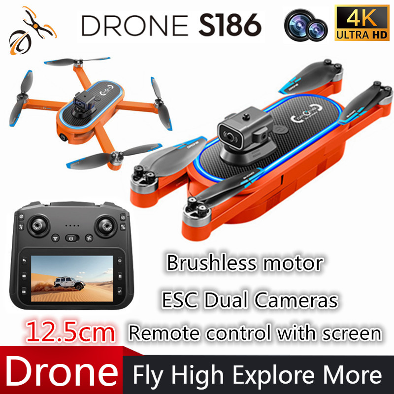 2025 S186 Drone Professional 4 - Drone Rc Gps 评论和价格