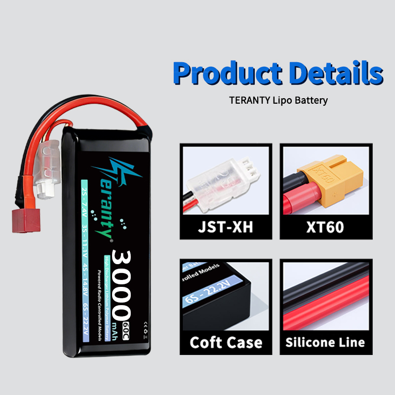 TERANTY 2S 3000mAh Lipo Batter - Drone Rc Board 评论和价格
