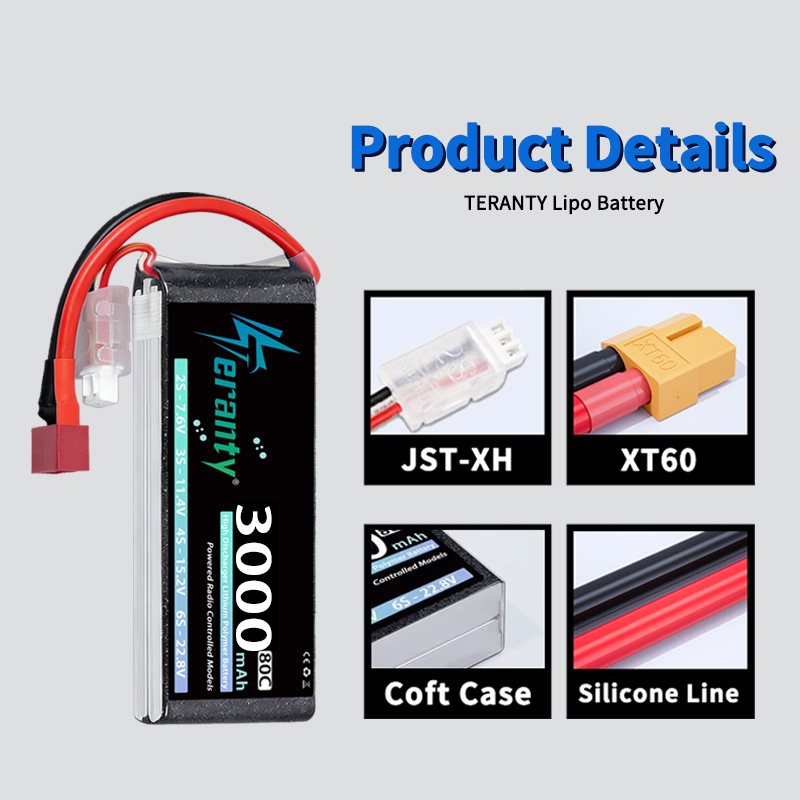 TERANTY 2S 3000mAh Lipo Batter - Drone Rc Board 评论和价格