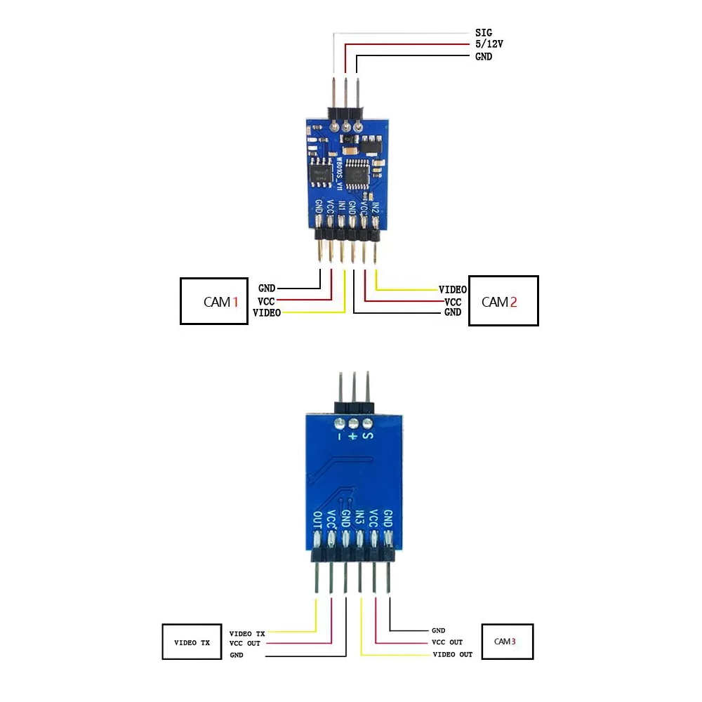 5.8G 3 Channel Video Switcher  - Drone Rc Remote 评论和价格