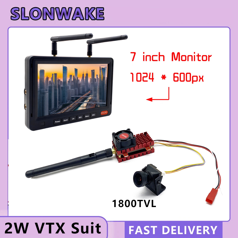 SLONWAKE 5.8G 2W VTX FPV 1800T - Drone Rc Board 评论和价格