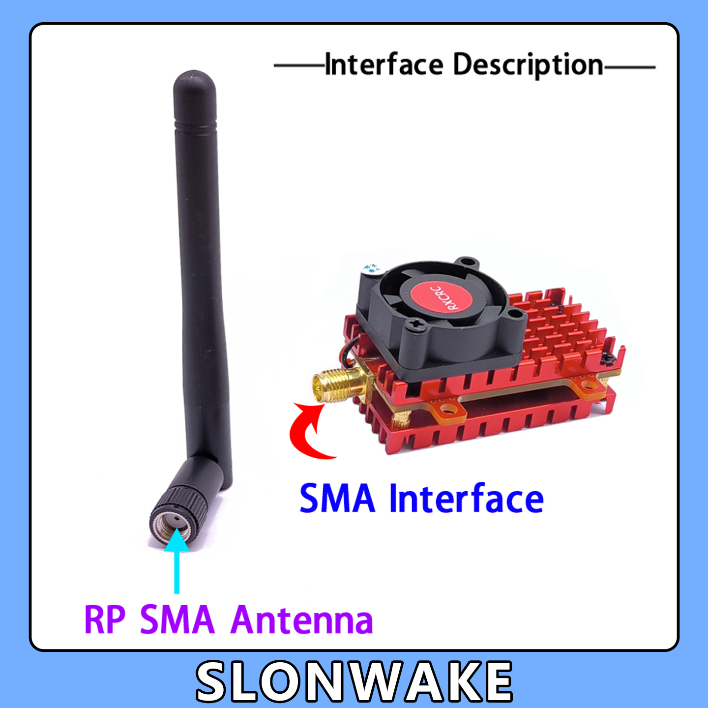 SLONWAKE 5.8G 2W VTX FPV 1800T - Drone Rc Board 评论和价格