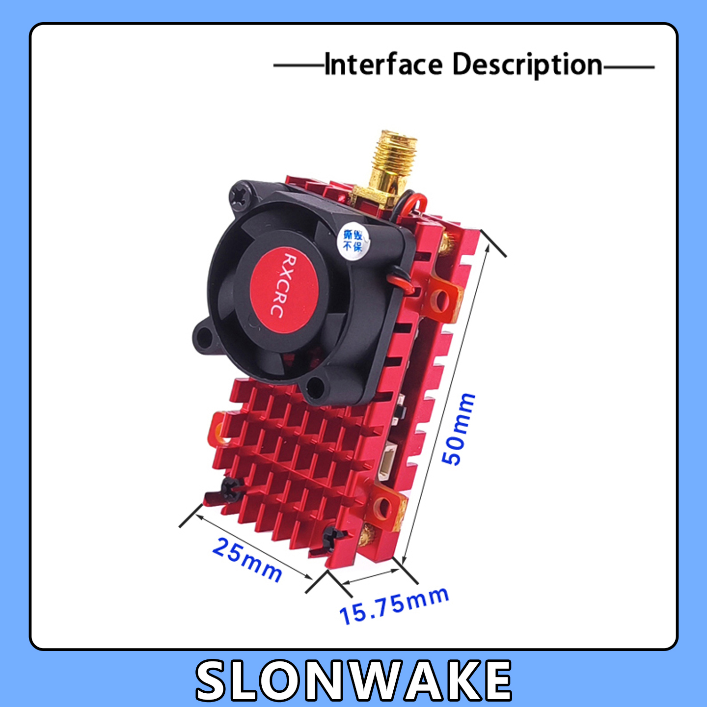 SLONWAKE 5.8G 2W VTX FPV 1800T - Drone Rc Board 评论和价格