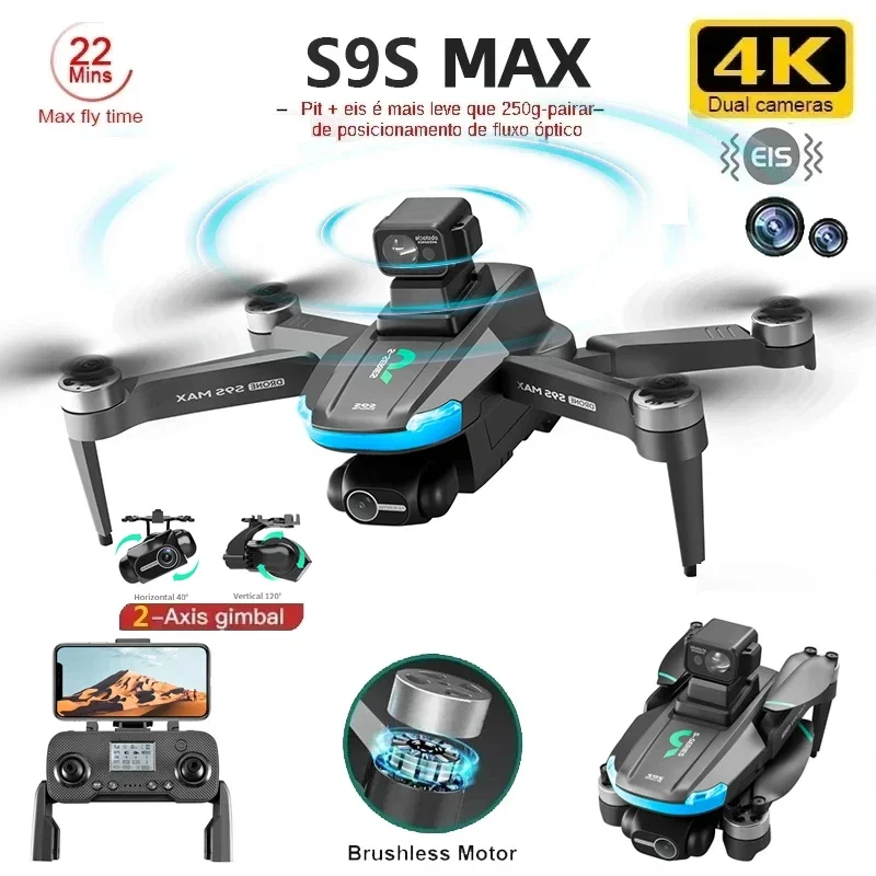 NEW S9S MAX MINI Drone 4K 2-Ax - Gps Module Drone 评论和价格