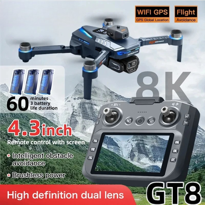 Original GT8 Drone 8K Professi - Drone Gt8 Rc 评论和价格