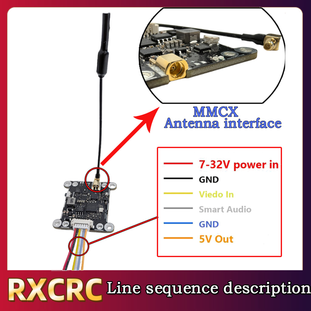 RXCRC 5.8G Module 48CH 1.6W VT - Drone Rc Remote 评论和价格
