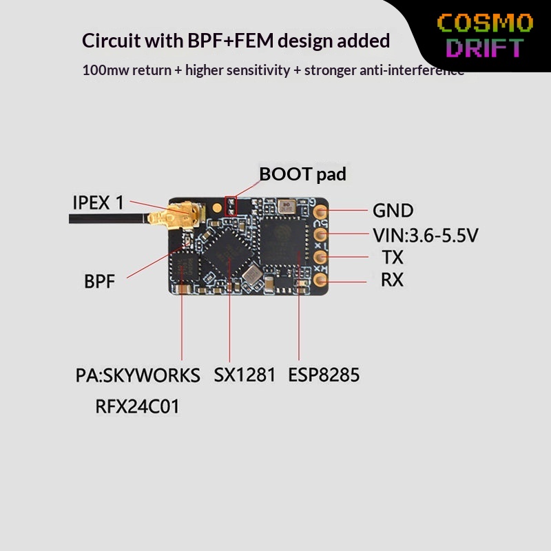 Hot BAYCK Expresslrs Elrs Rece - Drone Rc Board 评论和价格