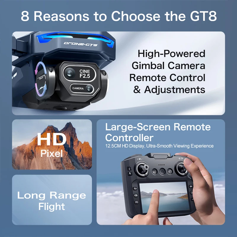 2026New GT8 Drone 8K Professio - Drone Gt8 Rc 评论和价格