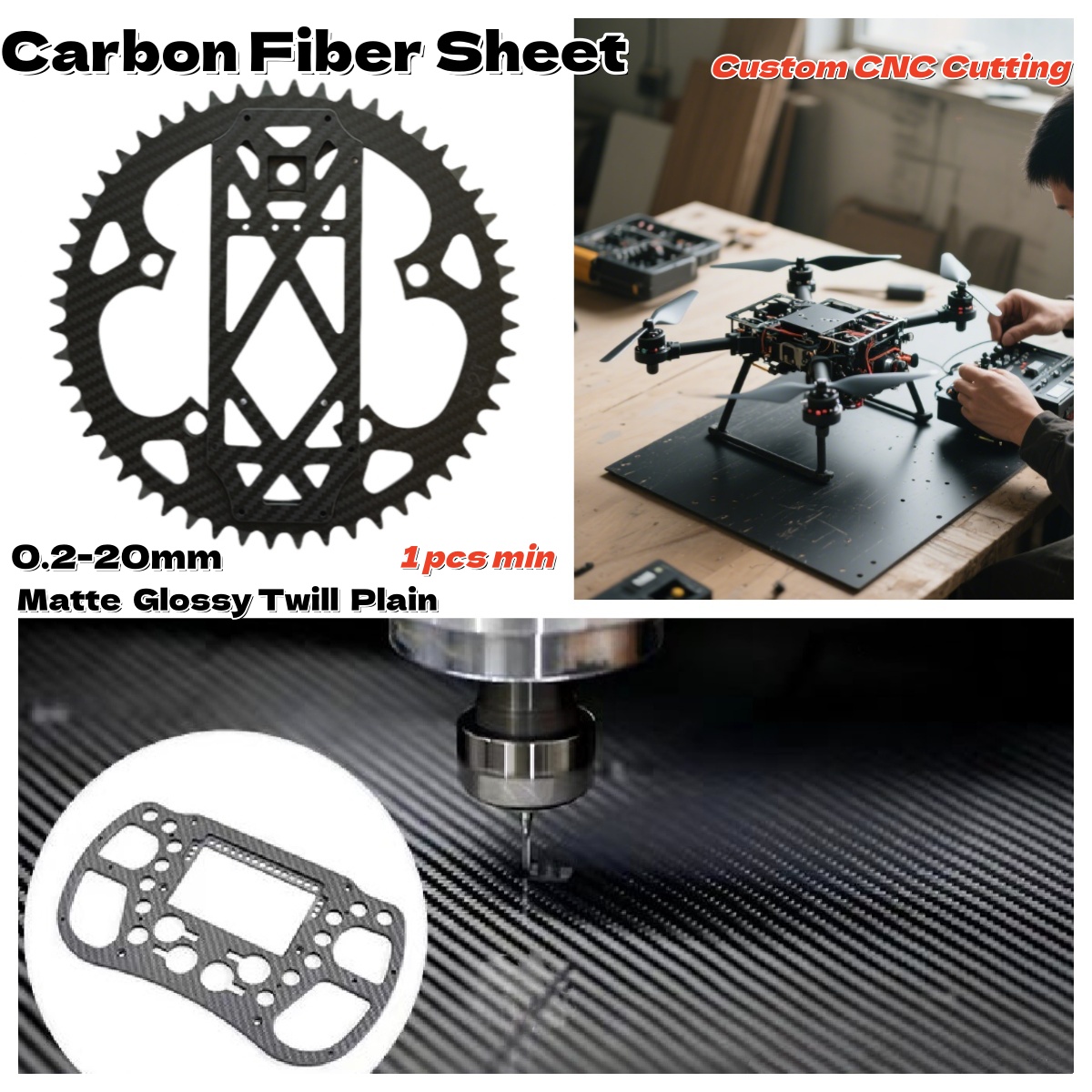 Customized Carbon Fiber Sheet  - Drone Rc Board 评论和价格