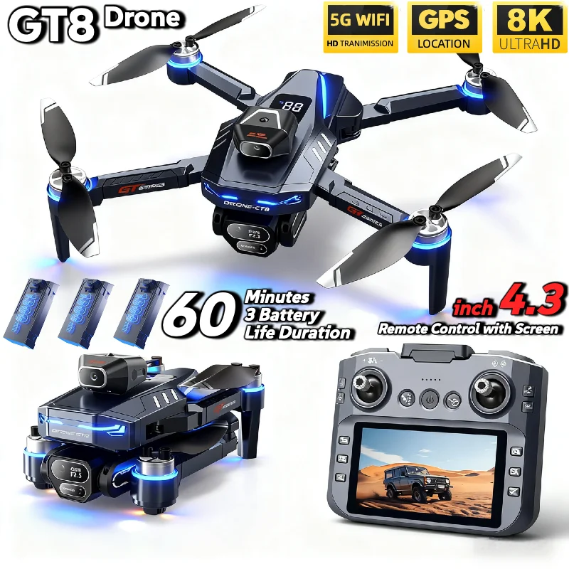 LSRC GT8 Foldable RC Drone Dua - Drone Gt8 Rc 评论和价格